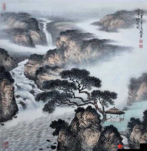 两峰夹小溪地湿又无泥：独特自然景象描绘