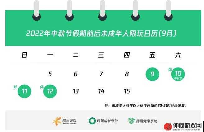 2022年中秋节假期腾讯限玩日历发布，探索新举措下的资源管理智慧实践