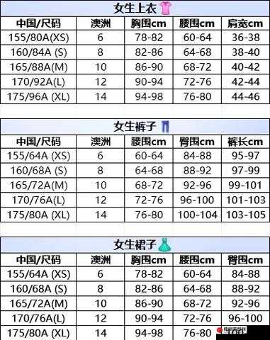 日本尺码与亚洲尺码区别之详细对比分析与差异解读