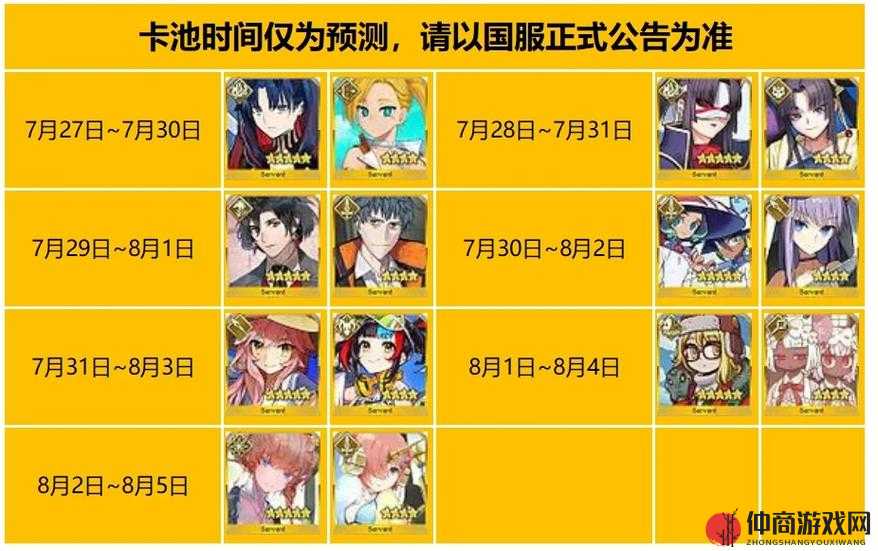 FGO7周年纪念限定从者卡池抽取攻略及高效资源管理策略分享