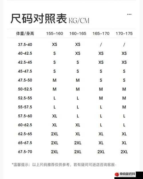 日本尺码解析关于日本服装尺码的详细解读与换算方法