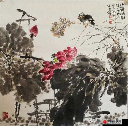 春动莲房：一幅描绘春日莲池美景的诗意画卷